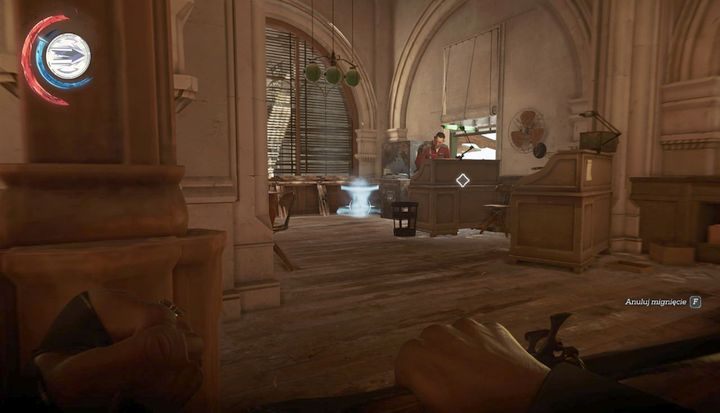 Użyj mignięcia, by pojawić się za plecami strażnika. - Udaj się do instytutu Addermire | Misja 2 - Kraniec świata | Dishonored 2 - Dishonored 2 - poradnik do gry