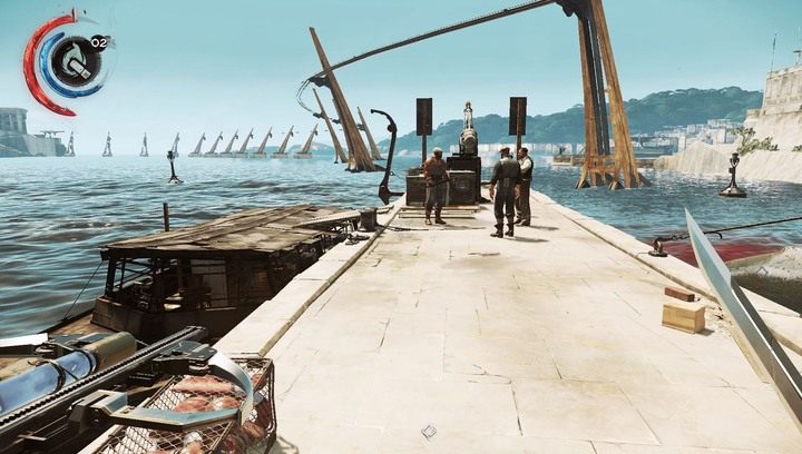 Drugi audiograf znajdziesz w małej łajbie. - Sekrety | Misja 2 - Kraniec świata | Dishonored 2 - Dishonored 2 - poradnik do gry