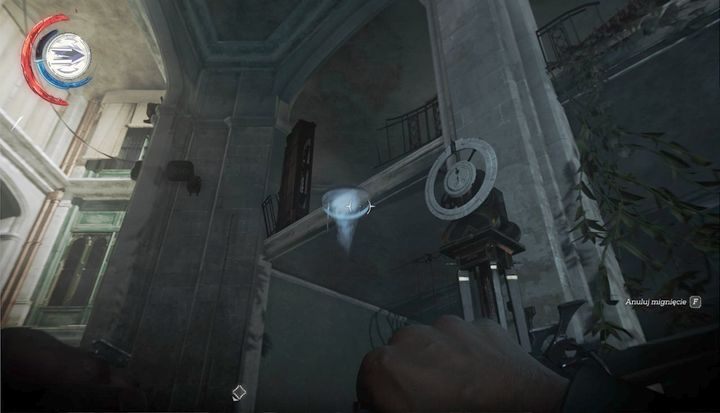 Wskocz na górę i wyłącz zasilanie ściany światła. - Przedostań się przez lobby | Misja 3 - Droga pani doktor | Dishonored 2 - Dishonored 2 - poradnik do gry