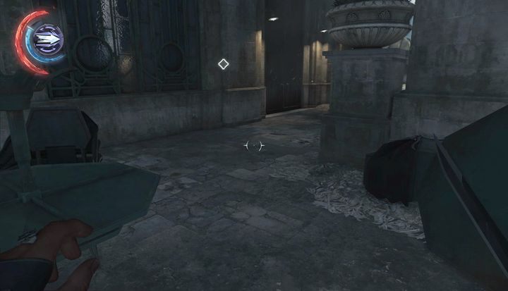 Budynek po prawej stronie zaprowadzi cię do kapliczki odmieńca. - Udaj się do biura dr. Hypatii | Misja 3 - Droga pani doktor | Dishonored 2 - Dishonored 2 - poradnik do gry