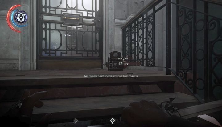 Rozbrój pułapki przed wejściem do mieszkania. - Przeszukaj pokój Hamiltona (opcjonalne) | Misja 3 - Droga pani doktor - Dishonored 2 - poradnik do gry