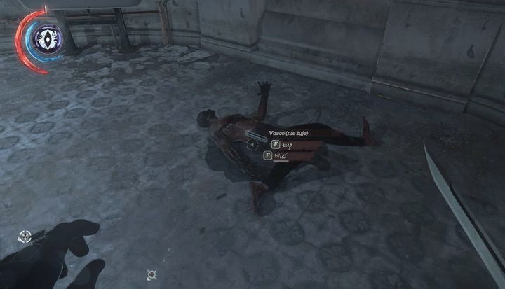 Zanim udasz się do biura Vasco, zabierz z jego zwłok notatkę zawierającą kod do sejfu. - Wyeliminuj Zmorę Korony | Misja 3 - Droga pani doktor | Dishonored 2 - Dishonored 2 - poradnik do gry