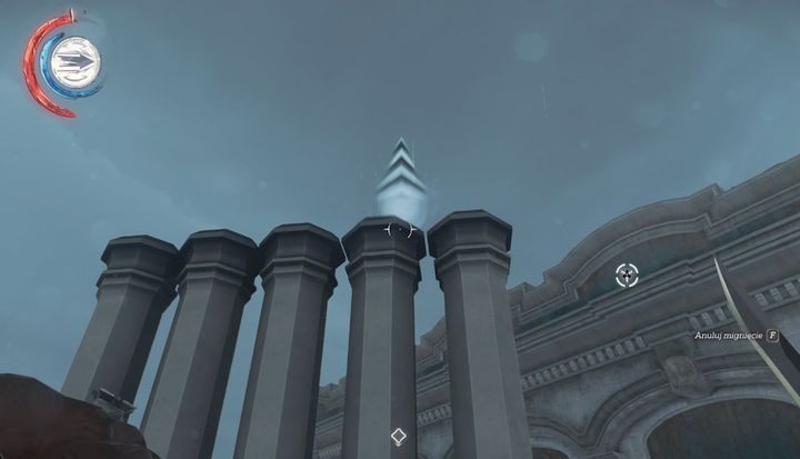 Skorzystaj z mignięcia, by dostać się na górę. - Sekrety | Misja 3 - Droga pani doktor | Dishonored 2 - Dishonored 2 - poradnik do gry