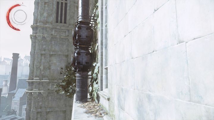Skorzystaj z okna, by przedostać się przez przeszkodę. - Ucieknij z Dunwall Tower | Misja 1 - Długi dzień w Dunwall | Dishonored 2 - Dishonored 2 - poradnik do gry