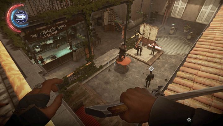 Użyj butelki, by przerwać imprezę. - Zdobądź ciało Paola | Misja 6 - Dzielnica pyłu | Dishonored 2 - Dishonored 2 - poradnik do gry