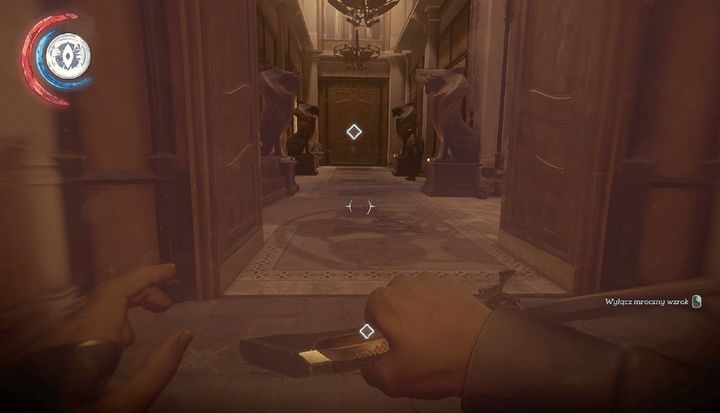 Przeskocz przez okno po prawej stronie i zajdź rewidenta od tyłu. - Zdobądź ciało wicerewidenta Byrnea | Misja 6 - Dzielnica pyłu | Dishonored 2 - Dishonored 2 - poradnik do gry