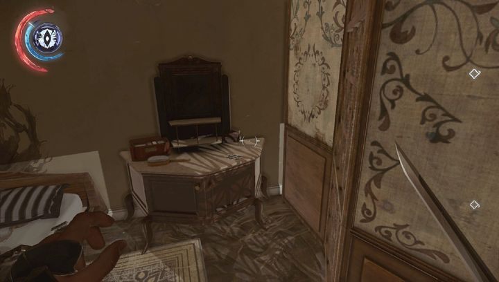 Runa znajduje się w kredensie. - Sekrety | Misja 6 - Dzielnica pyłu | Dishonored 2 - Dishonored 2 - poradnik do gry