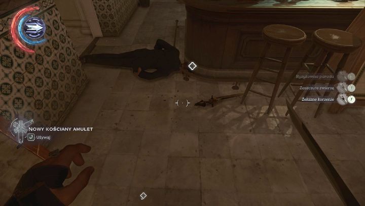 Ogłusz lub zabij Paola, by uzyskać aż trzy kościane amulety. - Sekrety | Misja 6 - Dzielnica pyłu | Dishonored 2 - Dishonored 2 - poradnik do gry