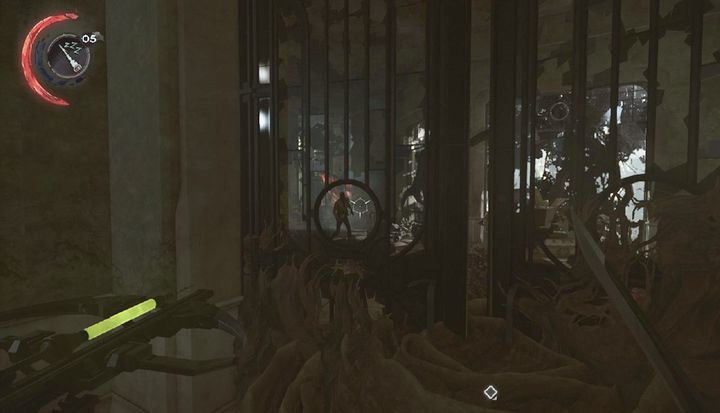 Użyj strzałki usypiającej na Gniazdostróżu. - Znajdź Stiltona (teraźniejszość) | Misja 7 - Pęknięta tafla rzeczywistości - Dishonored 2 - poradnik do gry