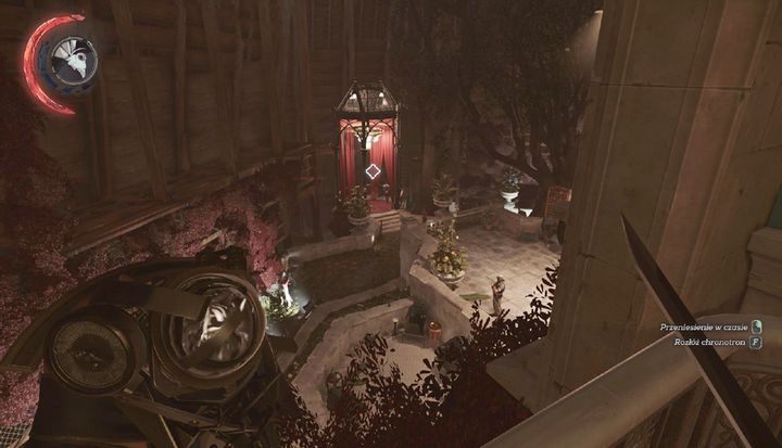 Skorzystaj z drewnianego rusztowania po lewej, by przedostać się do Aramisa. - Odkryj sekret Delili | Misja 7 - Pęknięta tafla rzeczywistości | Dishonored 2 - Dishonored 2 - poradnik do gry