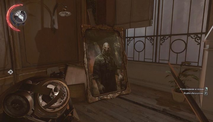Obraz znajduje się w pomieszczeniu, w którym zniszczyłeś balkon. - Sekrety | Misja 7 - Pęknięta tafla rzeczywistości | Dishonored 2 - Dishonored 2 - poradnik do gry