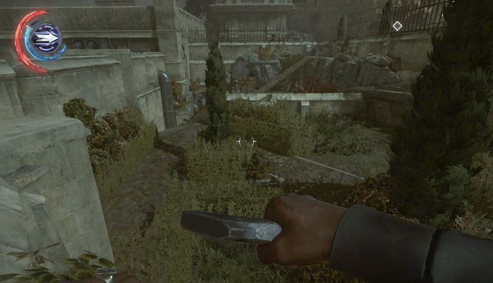 W lewym budynku znajdziesz kolejną runę. - Dostań się do Dunwall Tower | Misja 9 - Śmierć cesarzowej | Dishonored 2 - Dishonored 2 - poradnik do gry