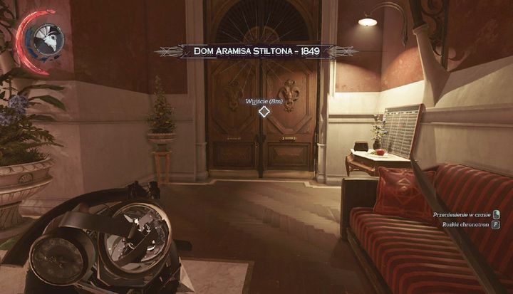 Użyj chronotronu, by wydostać się z pomieszczenia. - Eksploracja posiadłości Stiltona | Misja 7 - Pęknięta tafla rzeczywistości - Dishonored 2 - poradnik do gry