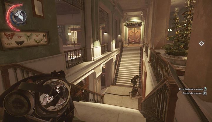 Drzwi prowadzące do sekretnego pokoju Aramisa. - Eksploracja posiadłości Stiltona | Misja 7 - Pęknięta tafla rzeczywistości - Dishonored 2 - poradnik do gry