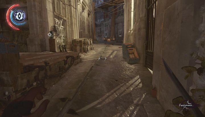 Alejka prowadząca na Ravina Boulevard. - Znajdź wejście do Wielkiego Pałacu | Misja 8 - Wielki Pałac | Dishonored 2 - Dishonored 2 - poradnik do gry