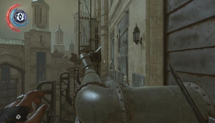 Wskocz na rury i dostań się dachami do Azylu. - Znajdź wyjście z ulic Dunwall | Misja 9 - Śmierć cesarzowej | Dishonored 2 - Dishonored 2 - poradnik do gry