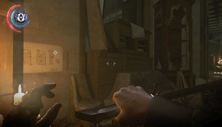 Zabierz mapę Dunwall Tower i przedostań się nad blokadą. - Wyeliminuj Delilę Copperspoon | Misja 9 - Śmierć cesarzowej | Dishonored 2 - Dishonored 2 - poradnik do gry