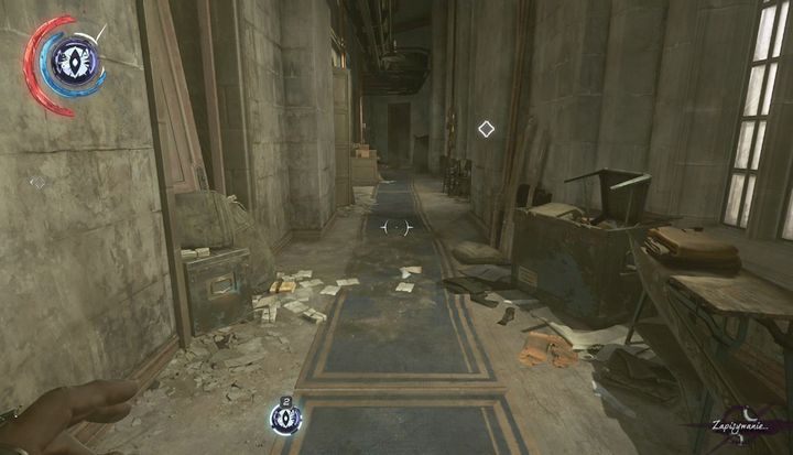 Na końcu korytarza w prawo. - Wyeliminuj Delilę Copperspoon | Misja 9 - Śmierć cesarzowej | Dishonored 2 - Dishonored 2 - poradnik do gry
