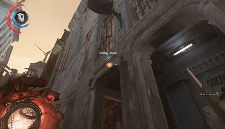 Kapliczka znajduje się wewnątrz budynku. - Skorzystaj z kolejki w dolnej Avencie | Misja 4 - Mechaniczna rezydencja - Dishonored 2 - poradnik do gry