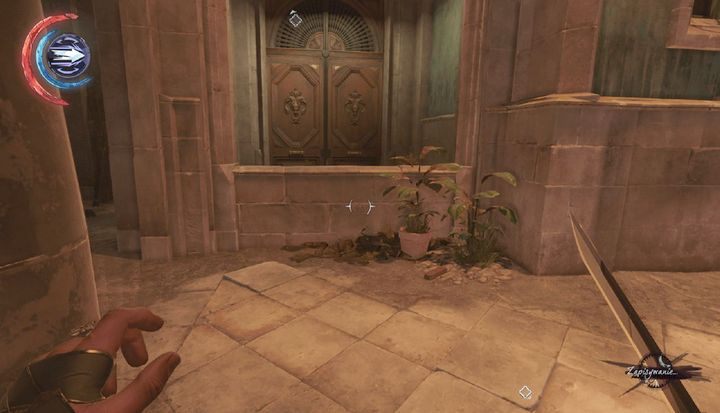 Wejście do mieszkania. - Pomóż sklepikarzowi (opcjonalne) | Misja 5 - Cesarskie Konserwatorium - Dishonored 2 - poradnik do gry