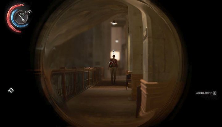 Użyj strzałki usypiającej na strażniku. - Uwolnij Antona Sokołowa | Misja 4 - Mechaniczna rezydencja | Dishonored 2 - Dishonored 2 - poradnik do gry