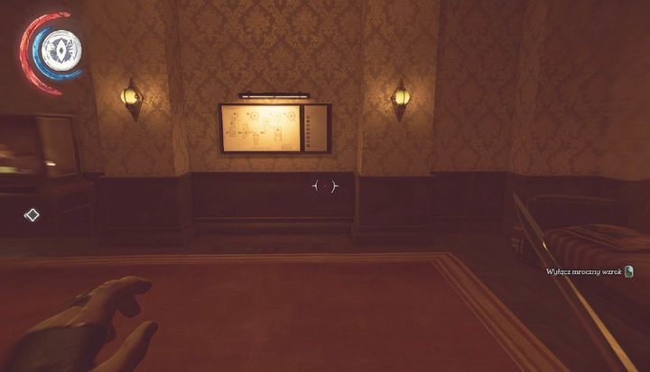 Mapa i gablota z przedmiotem kolekcjonerskim. - Uwolnij Antona Sokołowa | Misja 4 - Mechaniczna rezydencja | Dishonored 2 - Dishonored 2 - poradnik do gry