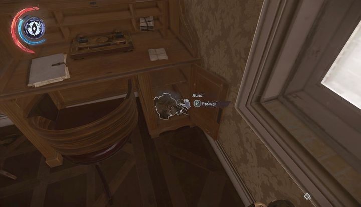 Runa leży schowana w biurku. - Sekrety | Misja 4 - Mechaniczna rezydencja | Dishonored 2 - Dishonored 2 - poradnik do gry