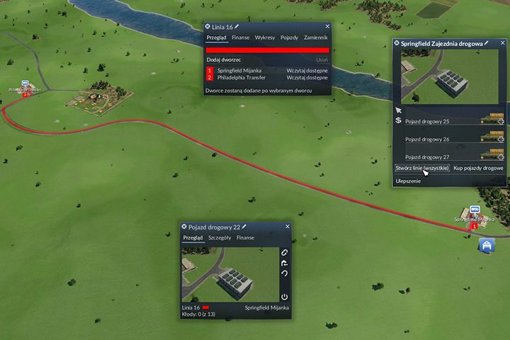 Linie typu przewieź towar z punktu A do B są bardzo proste do stworzenia - Tworzenie połączeń w Transport Fever - Transport Fever - poradnik do gry