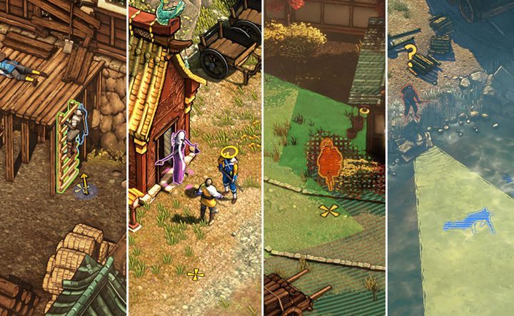 Wchodzenie po drabinach i chowanie się w budynkach, oraz krzakach - Bohaterowie i umiejętności - Shadow Tactics: Blades of the Shogun - poradnik do gry