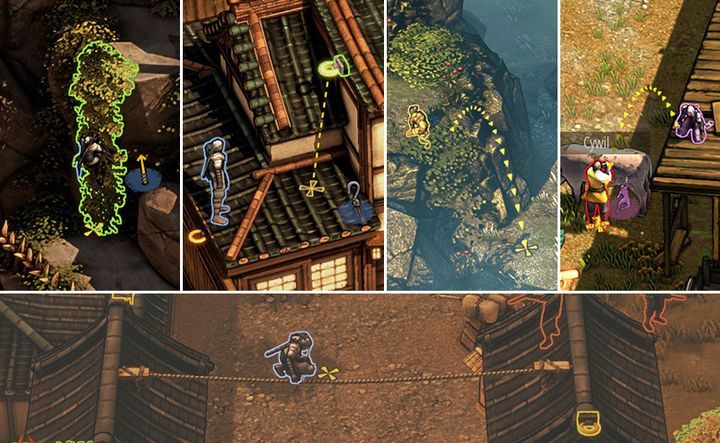 Korzystanie z pnączy i haków - Bohaterowie i umiejętności - Shadow Tactics: Blades of the Shogun - poradnik do gry