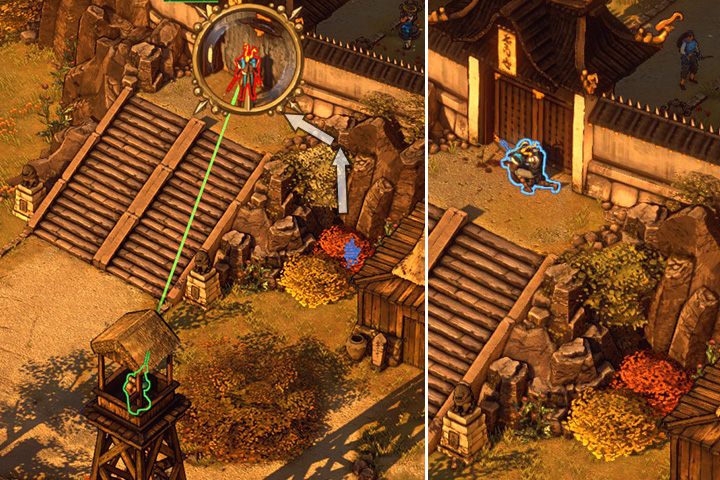 Teraz pozostało rozprawić się z samurajem - Misja 5 - Posiadłość Lorda Yabu - Shadow Tactics: Blades of the Shogun - poradnik do gry