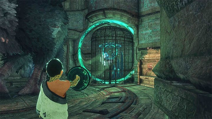 Nowe przejście prowadzi do sali z kolejną klatką - Dotarcie do sali z klatką i zniszczenie anteny | The Last Guardian - The Last Guardian - poradnik do gry
