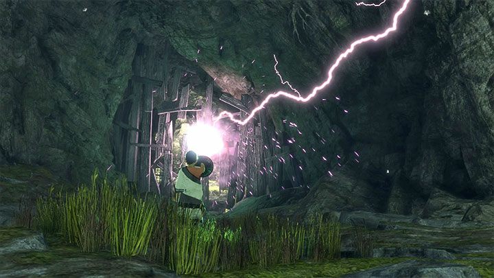 Pozbądź się nowej barykady - Przeprawa przez pierwsze ruiny z wykorzystaniem lustra | The Last Guardian - The Last Guardian - poradnik do gry