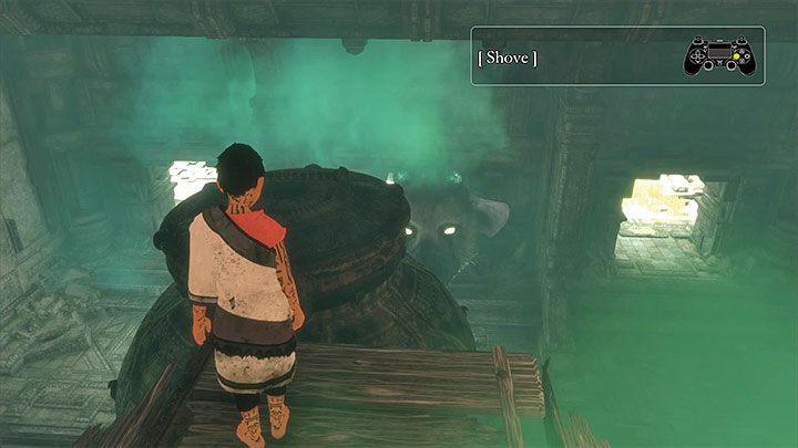 Zamknij pokrywę - Rozwiązanie zagadki z błękitnymi oparami i dalsza eksploracja ruin - The Last Guardian - poradnik do gry