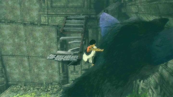 Upewnij się, że chłopczyk przebywa na grzbiecie Trico i skorzystaj ponownie z opcji wydawaniu mu komend - Nauczenie Trico wykonywania poleceń | The Last Guardian - The Last Guardian - poradnik do gry