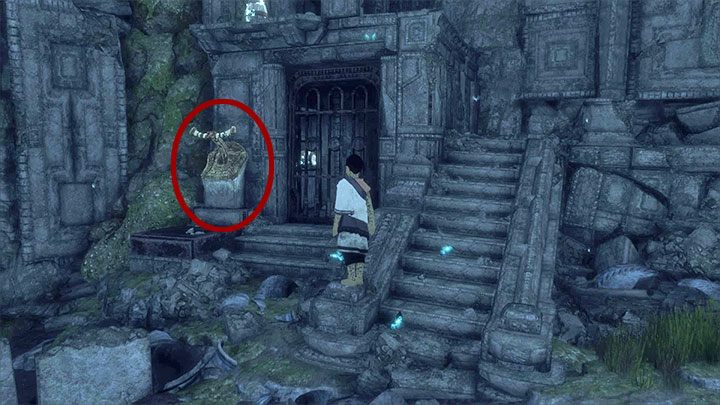 Użyj dźwigni żeby odblokować dostep do małego pomieszczenia - Oswobodzenie Trico | The Last Guardian - The Last Guardian - poradnik do gry