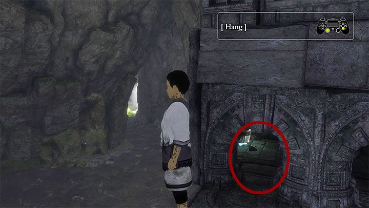 Przejdź przez mały otwór żeby dotrzeć do ostatniej beczki - Oswobodzenie Trico | The Last Guardian - The Last Guardian - poradnik do gry