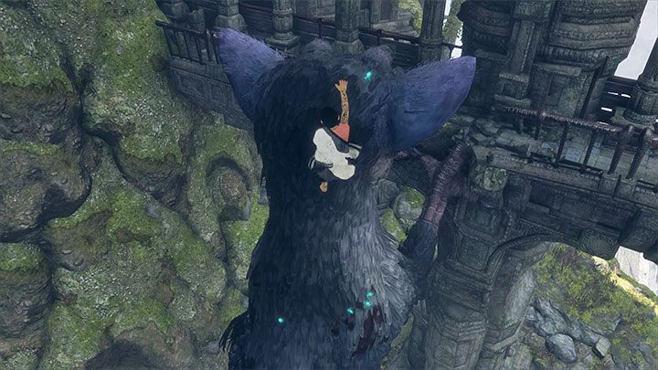 Przedostań się na górny poziom dzięki wdrapaniu się na Trico - Wspinaczka na wysokości | The Last Guardian - The Last Guardian - poradnik do gry