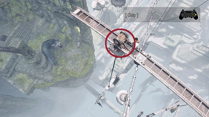 Możesz już wspiąć się na sam szczyt konstrukcji, na której wisi witraż - Wspinaczka na wysokości | The Last Guardian - The Last Guardian - poradnik do gry