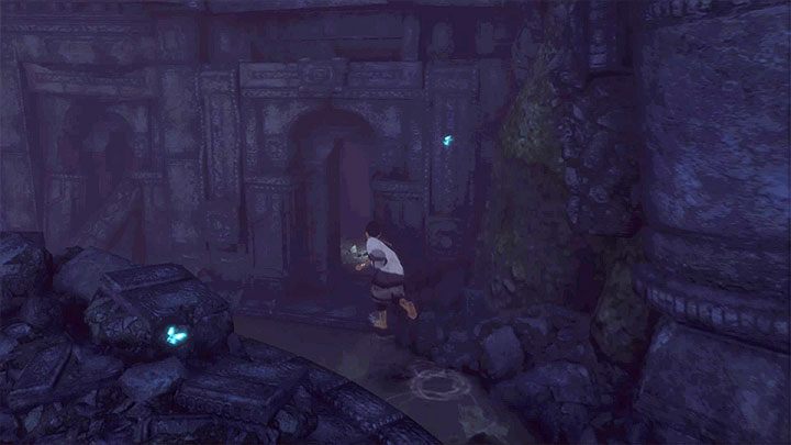 Szybko zabierz beczkę z pomieszczenia, które znajdowało się za zbroją - Przetoczenie klatki i wyjście z ruin wraz z Trico | The Last Guardian - The Last Guardian - poradnik do gry