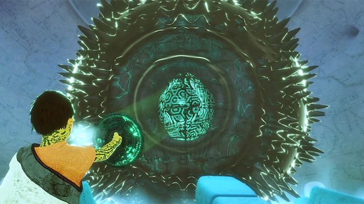 Zacznij oświetlać sferę - Rozwiązanie zagadki ze sferą (mistrz doliny) | The Last Guardian - The Last Guardian - poradnik do gry