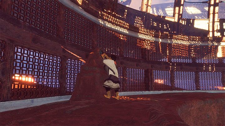 Nie wyjmuj lustra ze slotu dopóki Trico nie ominie zatrzymanego wentylatora - Rozwiązanie zagadki ze sferą (mistrz doliny) | The Last Guardian - The Last Guardian - poradnik do gry