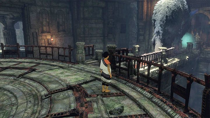 Pozwól Trico uporać się z ożywionymi zbrojami - Pokonanie ożywionych zbroi i wydostanie się z sali z klatką | The Last Guardian - The Last Guardian - poradnik do gry