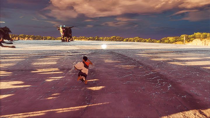 Po zakończonym przelocie po raz drugi dotrzyj do upuszczonego lustra - Finałowa konfrontacja z wrogimi bestiami | The Last Guardian - The Last Guardian - poradnik do gry