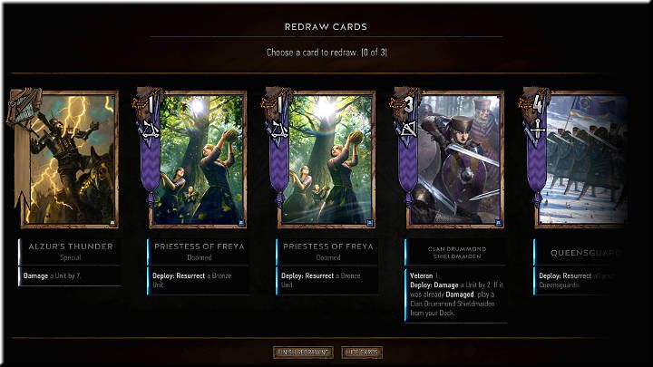 Po wybraniu talii i wylosowaniu przeciwnika zacznie się tzw - Przebieg gry - Gwint - poradnik do gry