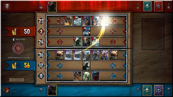 Przed rozpoczęciem rozgrywki gracze otrzymują jedną kartę z wierzchu talii i po raz kolejny mają możliwość wymiany jednej z posiadanych kart - Przebieg gry - Gwint - poradnik do gry