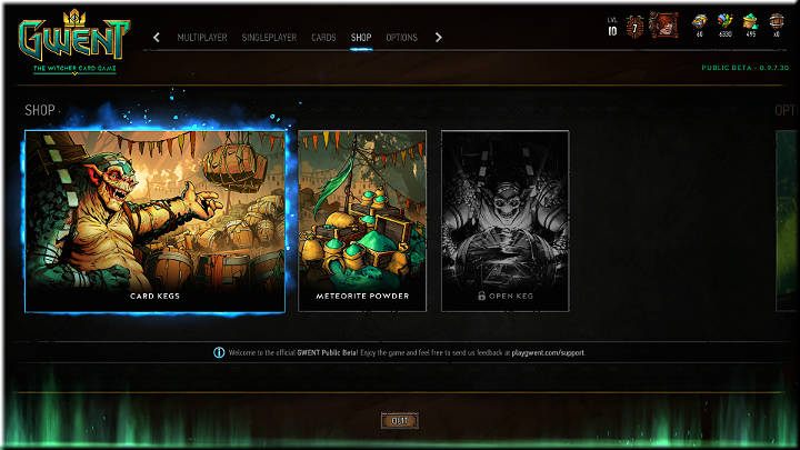 Sklep w Gwincie obsługiwany jest przez bardzo przyjaznego Trolla, który z wielką chęcią będzie dla Ciebie rozbijał każdą zakupioną beczkę z kartami lub sprzeda Ci trochę Pyłu Meteorytowego - Sklep - Gwint - poradnik do gry