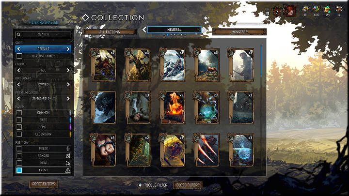 Wydarzenia to karty, które wywołują dodatkowy, pozytywny bądź negatywny efekt na planszy - Pozycje kart - Gwint - poradnik do gry