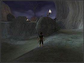 Dalej znajdziesz się na kolejnej skalnej ścieżce wyrytej w zboczu góry - Część 2b | Anduin - Władca Pierścieni: Drużyna Pierścienia - poradnik do gry