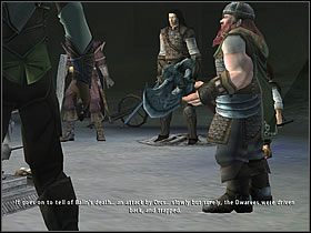 Po niej wcielisz się w postać [Froda] a będzie Ci towarzyszył krasnolud [Gilmli] - Część 3a | Moria - Władca Pierścieni: Drużyna Pierścienia - poradnik do gry